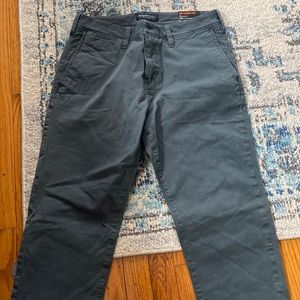 A&E Slim Grey Khakis